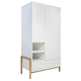 Two-Door Wardrobe Viktor - White, Kocot Kids