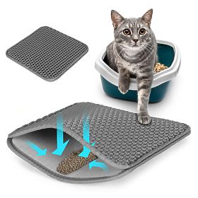 Two-layer Mat for Cat Litter Box Grey, PETSI