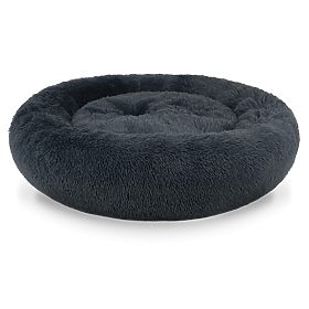 Universal Plush Bed for Dog and Cat 60 cm - Dark Gray, LEOBERT