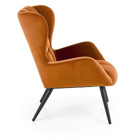 Upholstered armchair Tyrion - cinnamon