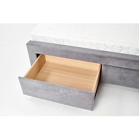 Upholstered bed 160x200 SABRINA - dark grey