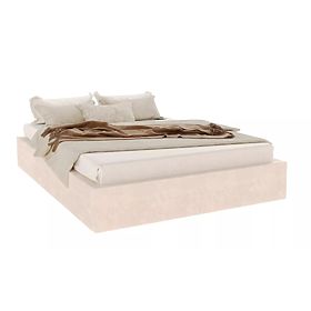 Upholstered Bed ORLANDO 160 x 200 cm - Cream