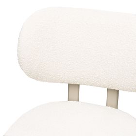 Upholstered Chair Flare, Cream/Beige