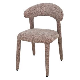 Upholstered Chair Hiroki, Beige-Bordeaux Mélange