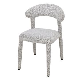 Upholstered Chair Hiroki, Beige-Gray Mélange