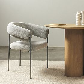 Upholstered Chair Portia Gray, lectus