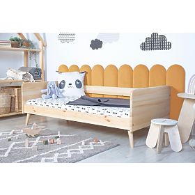 Upholstered panel Arc - mustard