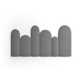 Upholstered Panels Trinity Fence – Dark Gray