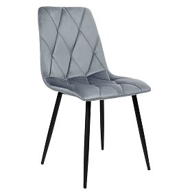 Upholstered Velvet Chair Madison Velvet Graphite