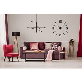 Wall Clock Diy BAST 3D Black