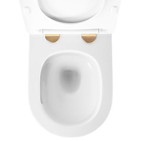 Wall-Hung Toilet Bowl Rea Carlo Mini Tornado NFQ GOLD EDGE