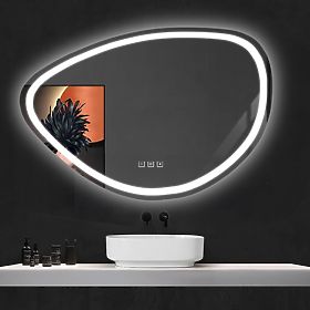 WALL LED MIRROR WITH BLUETOOTH FUNCTION 70x100cm FOG, Rea