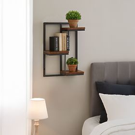 Wall-Mounted Flower Stand Hanging Shelf for Plants Decoration 3 Levels Loft ModernHome