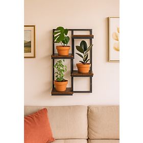 Wall-Mounted Flower Stand Shelf for Plants Decoration 4 Levels Loft ModernHome