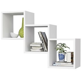 WALL SHELF STAR WHITE
