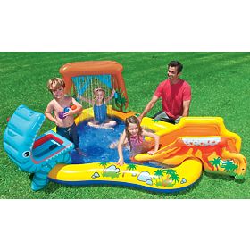 Water Pool Children's Playground with Slide and Fountain Intex 57444