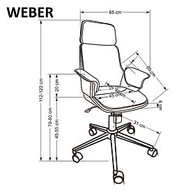 WEBER Office Chair Walnut / Black