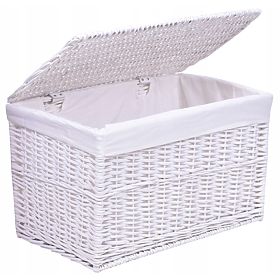 White Wicker Chest 160 L