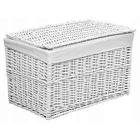 Wicker Chest 105L 66x40x40 cm White