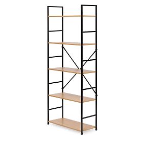 Wide Modern Wooden Shelf LOFT with 5 Shelves