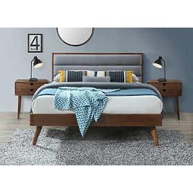 Wooden bed ORLANDO gray - 160x200 cm
