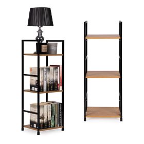 Wooden Modern Shelf with Metal Frame LOFT 3 Shelves