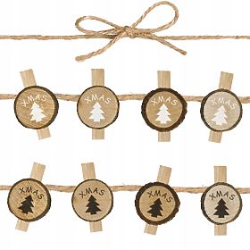 WOODEN PEGS 8 PCS TREES KL-21X11, Tutumi