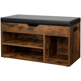 Wooden Shoe Cabinet with Bench LOFT, MULTISTORE