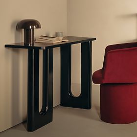 Writing Desk/Console Lichi 120 cm, Black, Arches, lectus