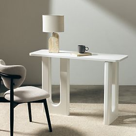 Writing Desk/Console Lichi 120 cm, White, Arches, lectus