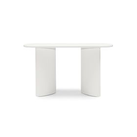 Writing Desk/Console Pauline 140 cm, White, Slats, lectus