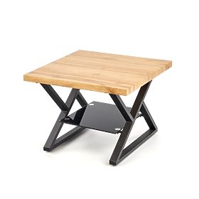 XENA KWADRAT Coffee Table Black / Natural (2p=1pc)