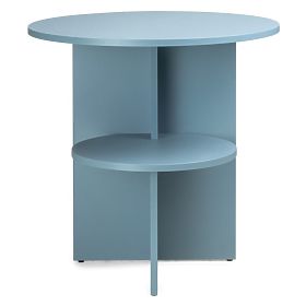Yaso Round Side Table, Chalk Blue