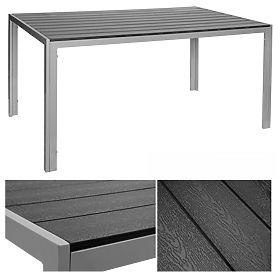 ZENON 150x90 cm Aluminum Garden Table